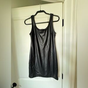 Black Forever 21 Pleather Dress